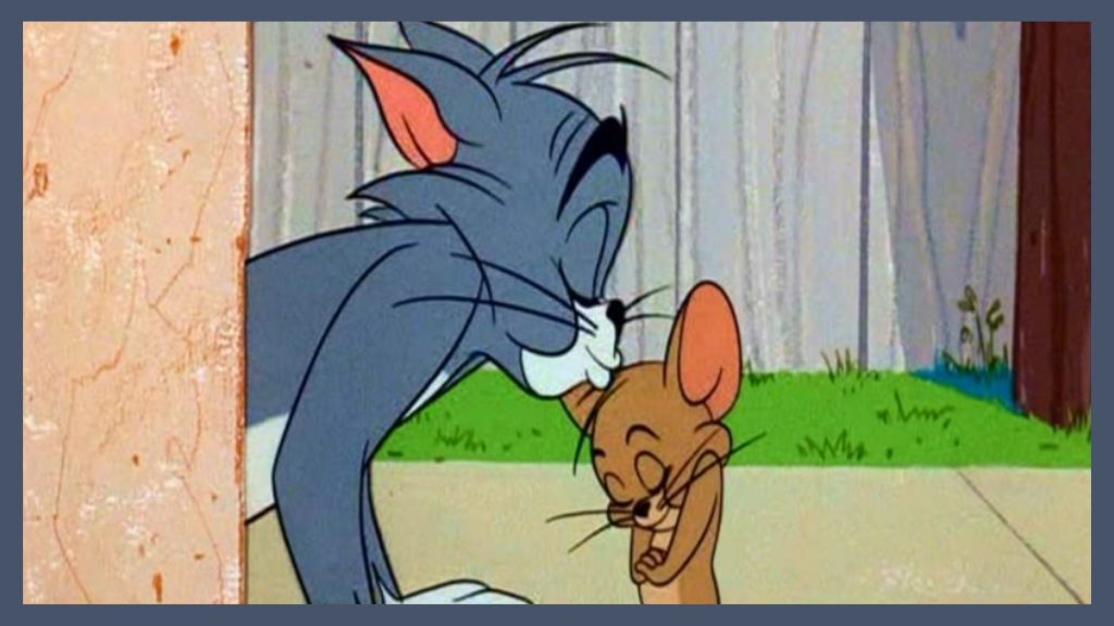 tom kissing jerry