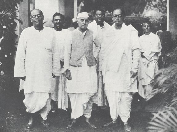 Subhas Chandra bose with Jawaharlal Nehru 