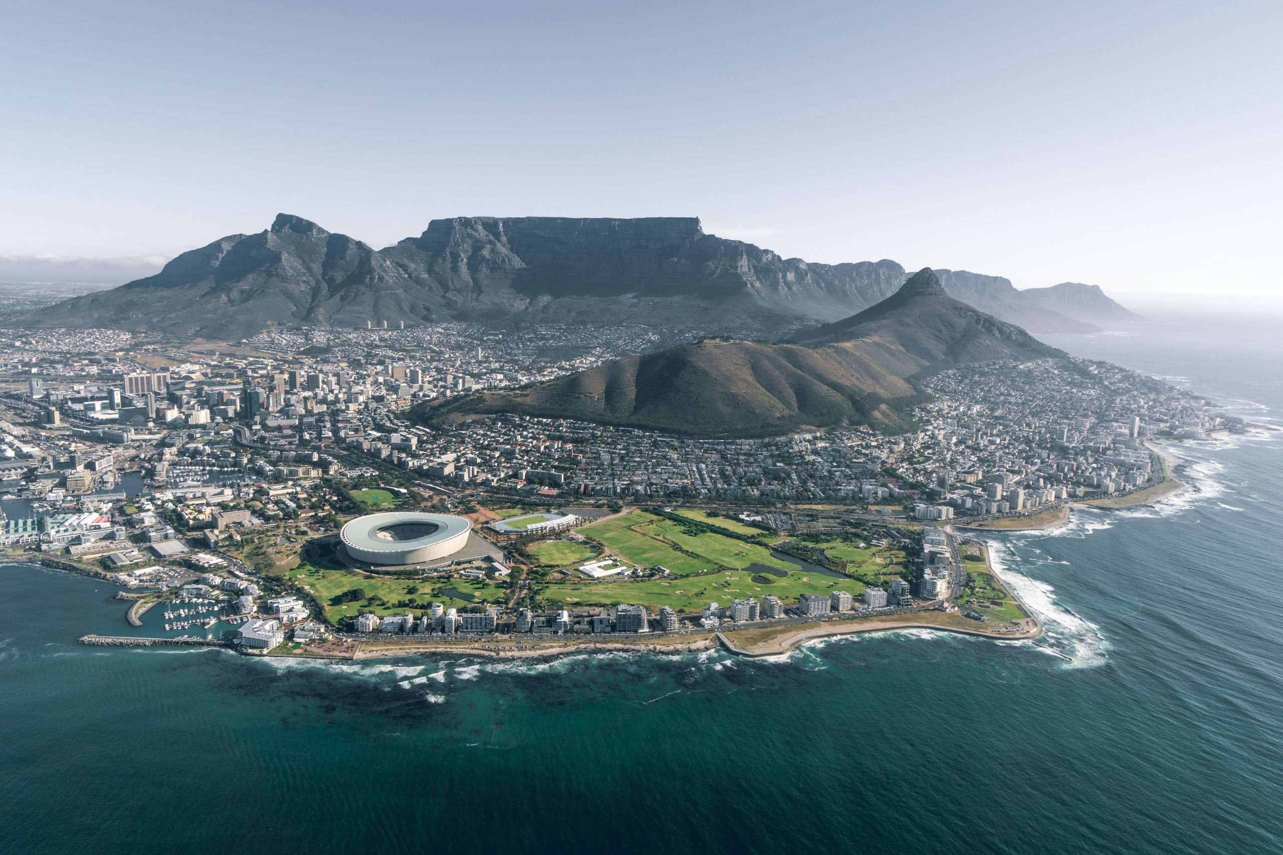 air view of Cape town